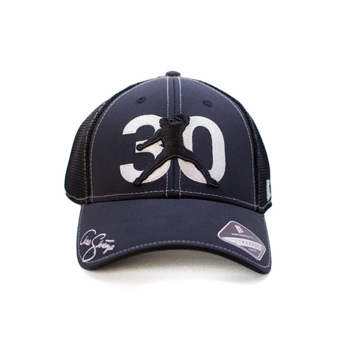 30 Logo Baseball Hat - Black / Black